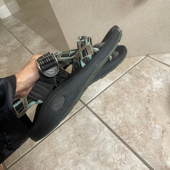 Chaco Mens Z/2 Classic Sandals Black Green Blue Strappy Outdoor‎ Casual size 12 main image 6
